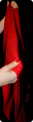 Medium-size Tamserku twill  shawl, Crimson (#tmt-25)