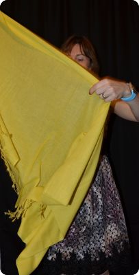 (#Tmt-4) Sunrise Pashmina 100% cashmere shawl, Empire Yellow, basic weave,  tasseled fringe