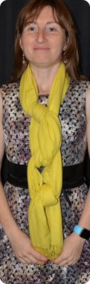 Medium-size Tamserku twill shawl in  Empire Yellow (#tmt-4)