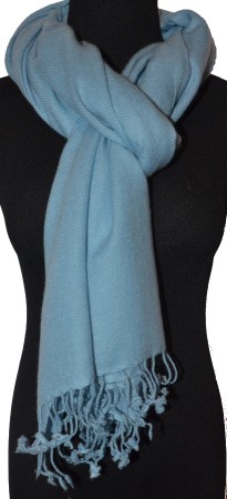 Medium-size Tamserku twill shawl in Placid Blue (#tmt-48L)