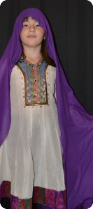 Sunrise Pashmina 100% cashmere shawl,  Dark Lilac (#pm-42) ,  diamond weave,  ragged fringe