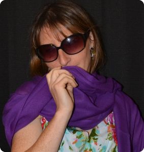 Sunrise Pashmina 100% cashmere shawl, Dark Lilac (#pm-42) ,  diamond weave,  ragged fringe
