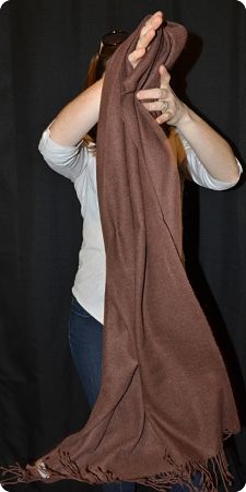 Medium-size Tamserku twill shawl in Deep Mahogany (#tmt-210)