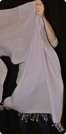  Sunrise Pashmina 100% cashmere shawl, twill weave,  tasseled fringe  in  Thistle (#Tmt-28L)