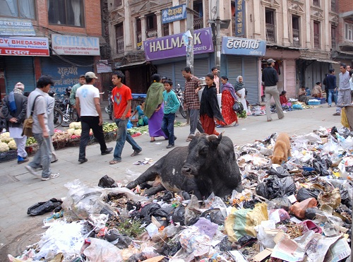 Kathmandu Street garbage
