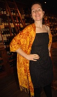 70% pashmina/30% silk fullsize shawl with Tyokeho print; $95 plus $7.50 for print