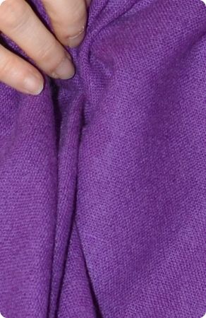(VIS #Sft-31D) Sunrise Pashmina 100% cashmere shawl,  Dark Lilac, basic weave,  tasseled fringe