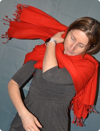 Sunrise Pashmina Mars Red  (VIS #Sft-206) full-size 100% pashmina shawl