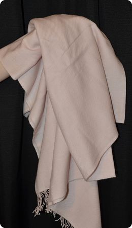  Sunrise Pashmina 100% cashmere shawl, twill weave,  tasseled fringe  in  Soft Pink (#Tmt-18LL)